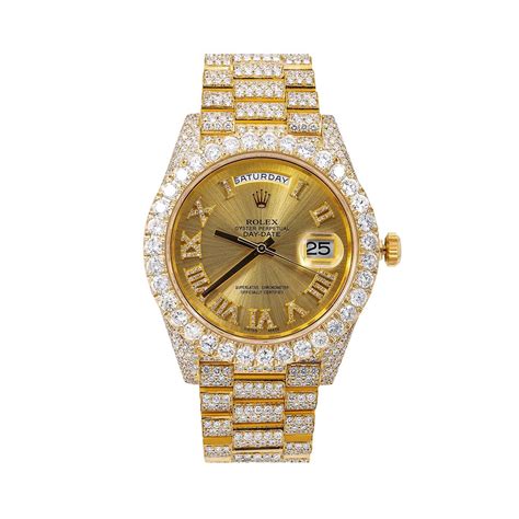 bust down rolex gold